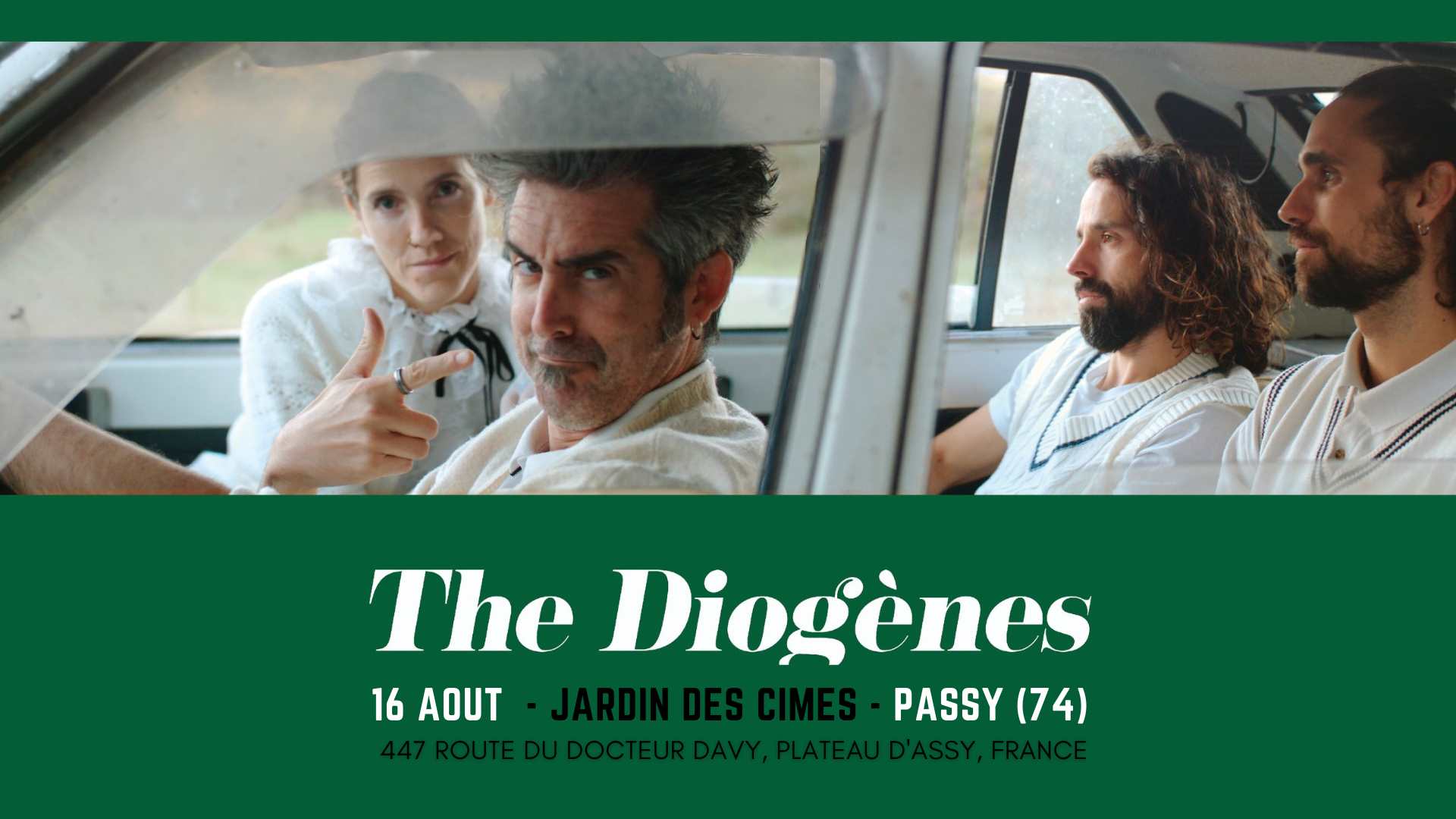 Concert apéro'jardin au Jardin des Cimes avec the Diogenes